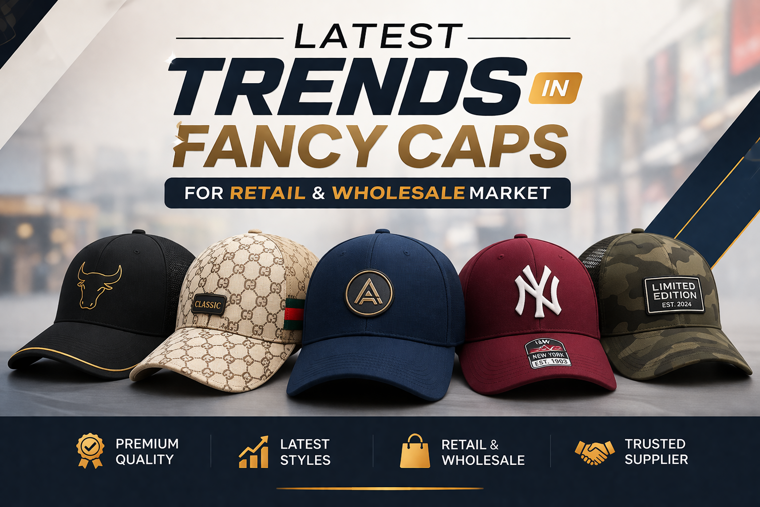 Latest Trends in Fancy Caps for Retail & Wholesale Market